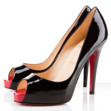 Christian Louboutin Very Prive 120mm Peep Toe Lodičky Černé