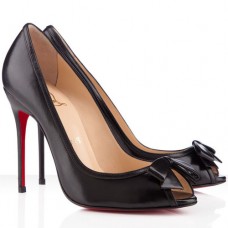 Christian Louboutin Milady 100mm Peep Toe Lodičky Černé
