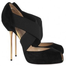 Christian Louboutin Big Dorcet 120mm Peep Toe Lodičky Černé