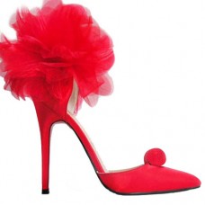 Christian Louboutin Eugenie 120mm Speciální příležitosti Červená Christian Louboutin Eugenie 120mm Speciální příležitosti Červená