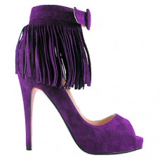 Christian Louboutin Krátké boty Tina Fringe 120mm Zvláštní příležitosti Parma