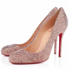 Christian Louboutin Fifi Strass 100mm Speciální příležitosti Nude Christian Louboutin Fifi Strass 100mm Speciální příležitosti Nude