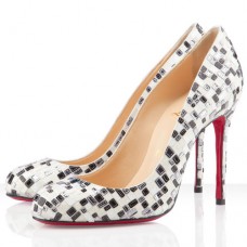 Christian Louboutin Fifi 100mm Lodičky Bílé