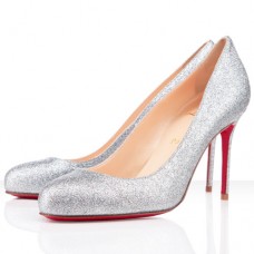 Christian Louboutin Fifi 80mm Lodičky Stříbrné