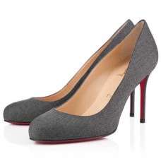 Christian Louboutin Fifi 80mm Lodičky Světle Šedé