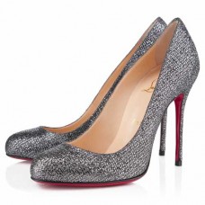 Christian Louboutin Fifi Strass 100mm Lodičky Šedé