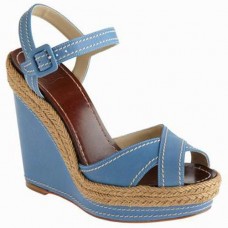 Christian Louboutin Almeria 120mm klínky modré Christian Louboutin Almeria 120mm klínky modré