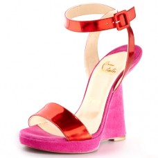 Christian Louboutin Djaldos Spechio Barevné bloky na klínku Růžové Christian Louboutin Djaldos Spechio Barevné bloky na klínku Růžové