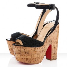 Christian Louboutin Super Dombasle 140mm klínky černé