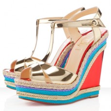 Christian Louboutin Trotolita 140mm klíny Platine