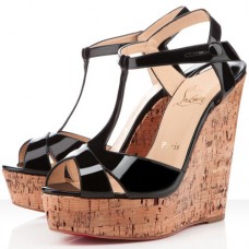 Christian Louboutin Marina Liege 140mm klínky černé