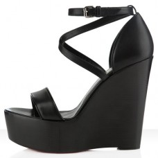 Christian Louboutin Si Ma Zeppa 140mm klínky černé