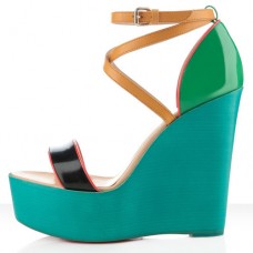Christian Louboutin Si Ma Zeppa 140mm klínky vícebarevné