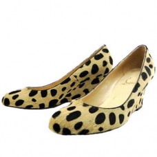 Christian Louboutin Miss Boxe 80mm klínky s leopardím vzorem Christian Louboutin Miss Boxe 80mm klínky s leopardím vzorem
