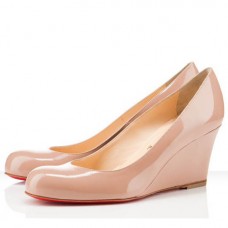 Christian Louboutin Miss Boxe 80mm klínky tělové barvy