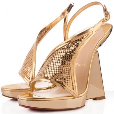 Christian Louboutin Roxy Muse 120mm klínky zlaté