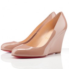 Christian Louboutin Ron Ron Zeppa 80mm klínky tělové barvy