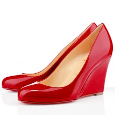 Christian Louboutin Ron Ron Zeppa 80mm klínky červené