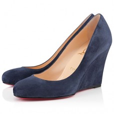 Christian Louboutin Ron Ron Zeppa 80mm klínky modré