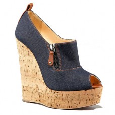 Christian Louboutin Deroba Denim 140mm klínky modré Christian Louboutin Deroba Denim 140mm klínky modré