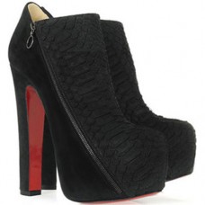 Kotníkové boty Christian Louboutin 4A 160mm černé