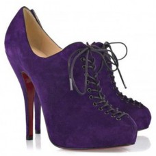 Christian Louboutin Trous 120mm kotníkové boty Parme