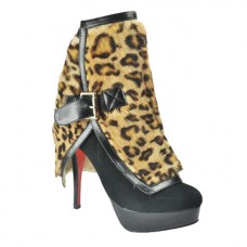 Kotníkové boty Christian Louboutin Armony 140mm s leopardím vzorem
