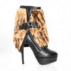 Kotníkové boty Christian Louboutin Armony 140mm s leopardím vzorem