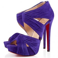Kotníkové boty Christian Louboutin Bandra 140mm Parme