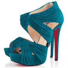 Kotníkové boty Christian Louboutin Bandra 140mm v Caraibes Kotníkové boty Christian Louboutin Bandra 140mm v Caraibes