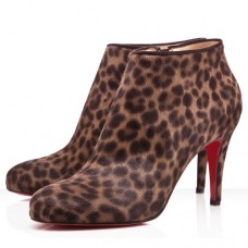Kotníkové boty Christian Louboutin Belle 80mm s leopardím vzorem