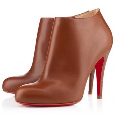 Kotníkové boty Christian Louboutin Belle 100mm hnědé Kotníkové boty Christian Louboutin Belle 100mm hnědé