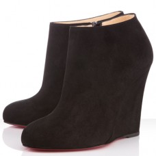 Kotníkové boty Christian Louboutin Belle Zeppa 100mm černé