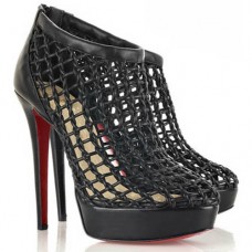 Kotníkové boty Christian Louboutin Coussin 140mm černé
