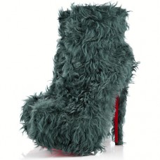 Kotníkové boty Christian Louboutin Daf Booty 160mm tyrkysové