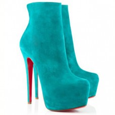 Kotníkové boty Christian Louboutin Daf Booty 160mm v Karibiku Kotníkové boty Christian Louboutin Daf Booty 160mm v Karibiku