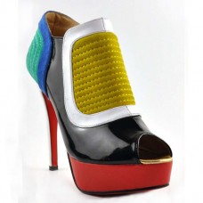 Kotníkové boty Christian Louboutin Futura 140mm Multicolor Kotníkové boty Christian Louboutin Futura 140mm Multicolor