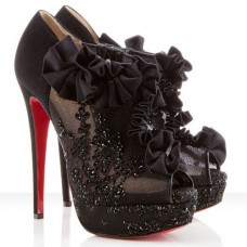 Kotníkové boty Christian Louboutin Margot 140mm černé