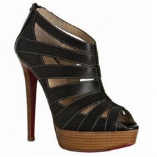 Kotníkové boty Christian Louboutin Pique Cire 140mm černé Kotníkové boty Christian Louboutin Pique Cire 140mm černé