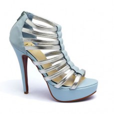 Kotníkové boty Christian Louboutin Romaine 140mm modré