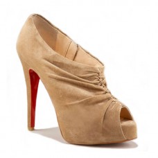 Kotníkové boty Christian Louboutin Treopli 120mm Camel