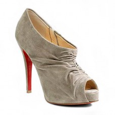 Kotníkové boty Christian Louboutin Treopli 120mm šedé