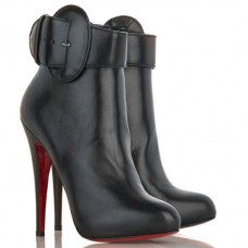 Kotníkové boty Christian Louboutin Trottinette 140mm černé Kotníkové boty Christian Louboutin Trottinette 140mm černé