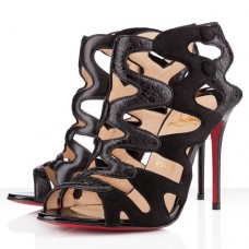 Kotníkové boty Christian Louboutin Valonana 100mm černé Kotníkové boty Christian Louboutin Valonana 100mm černé