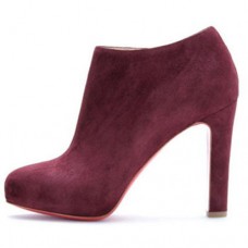 Kotníkové boty Christian Louboutin Vicky Booty 120mm švestkové Kotníkové boty Christian Louboutin Vicky Booty 120mm švestkové