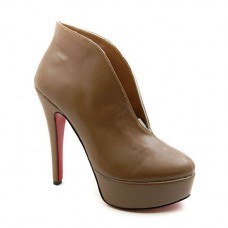Kotníkové boty Christian Louboutin Miss Fast Plato 120mm Hnědé Kotníkové boty Christian Louboutin Miss Fast Plato 120mm Hnědé