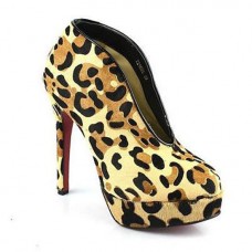 Kotníkové boty Christian Louboutin Miss Fast Plato 120mm s leopardím vzorem Kotníkové boty Christian Louboutin Miss Fast Plato 120mm s leopardím vzorem