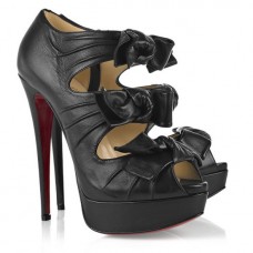Kotníkové boty Christian Louboutin Madame Butterfly 140mm černé