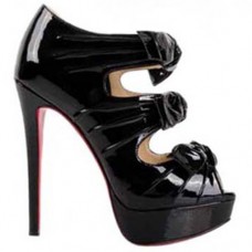 Kotníkové boty Christian Louboutin Madame Butterfly 140mm černé