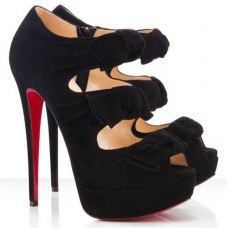 Kotníkové boty Christian Louboutin Madame Butterfly 140mm černé